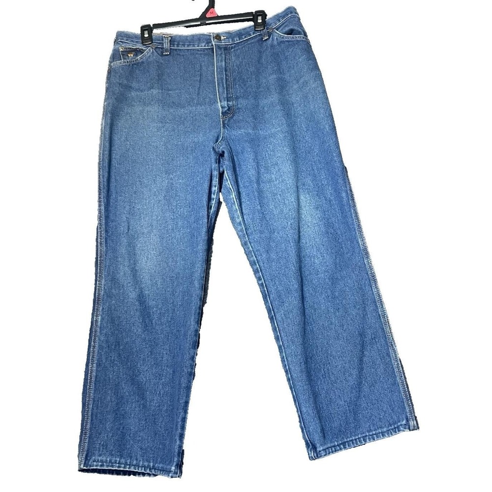Vintage Wrangler Womens Size 20 Misses Full Fit Jeans Made in USA Blue Denim - Picture 2 of 16